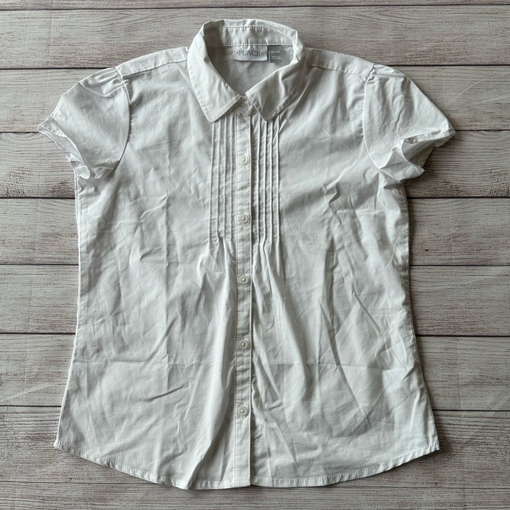 NWT Children’s Place White Button Down Blouse